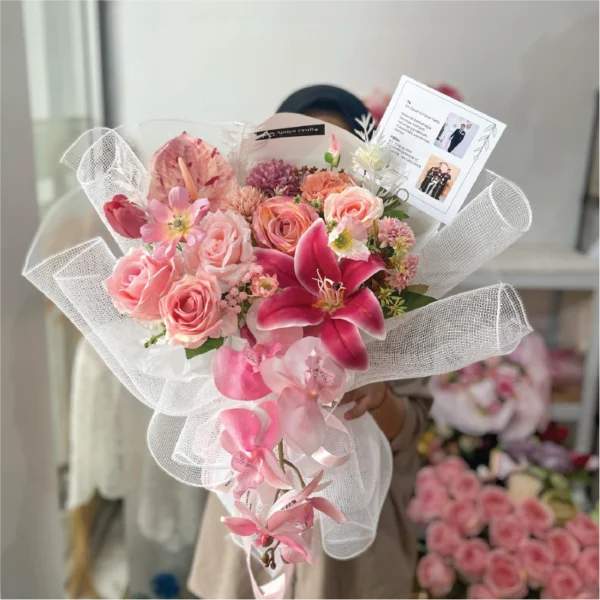 Buket Blooming Orchid - Gambar 3