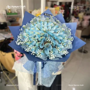 Money Round Flower Bouquet- 40 Lembar