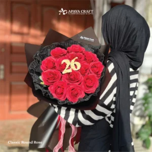 Buket Classic Round Rose