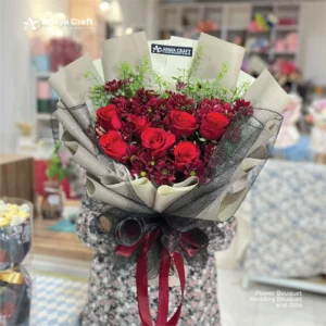 Fresh Flower Red Rose Poly