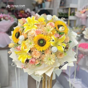 Yellow Breeze Round Bouquet