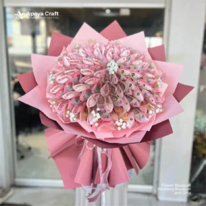 Money Round Flower Bouquet- 50 Lembar