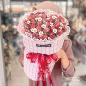 Strawberry Wrap Channel Bouquet